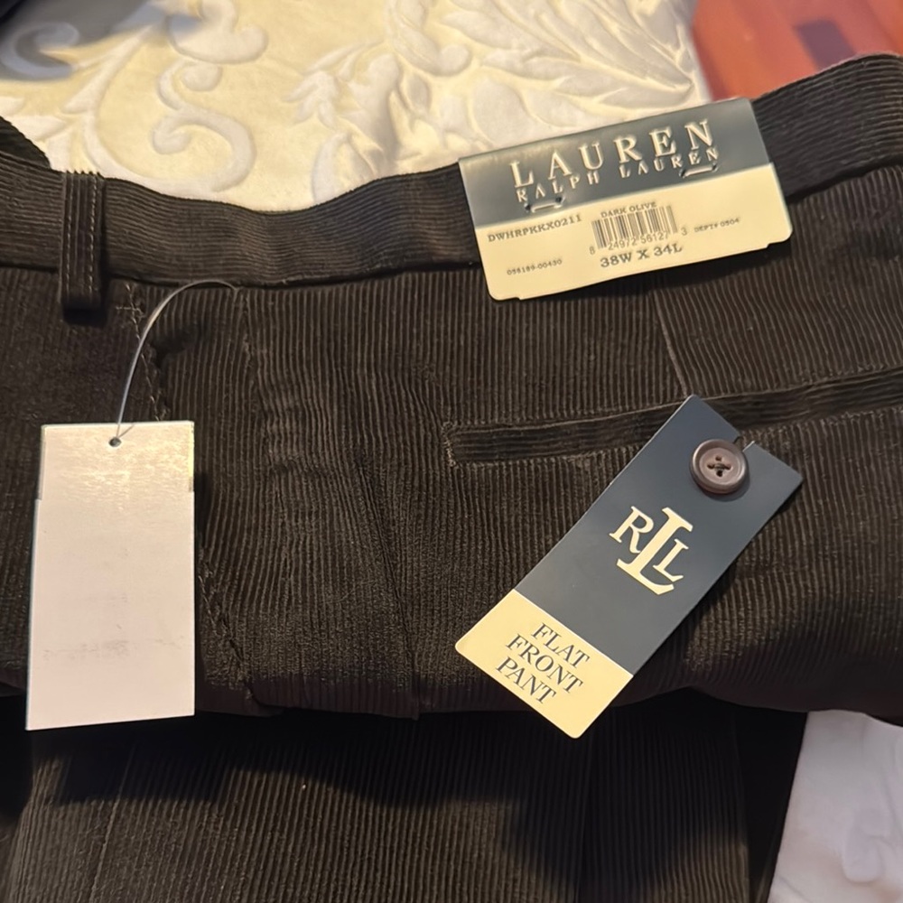 Ralph Lauren Black Corduroy Pants